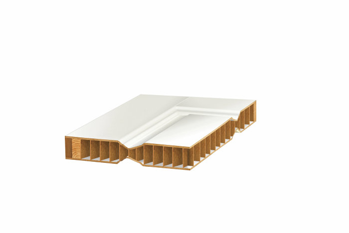 Finlandsdør hvit formpresset dør  - 62,6 cm